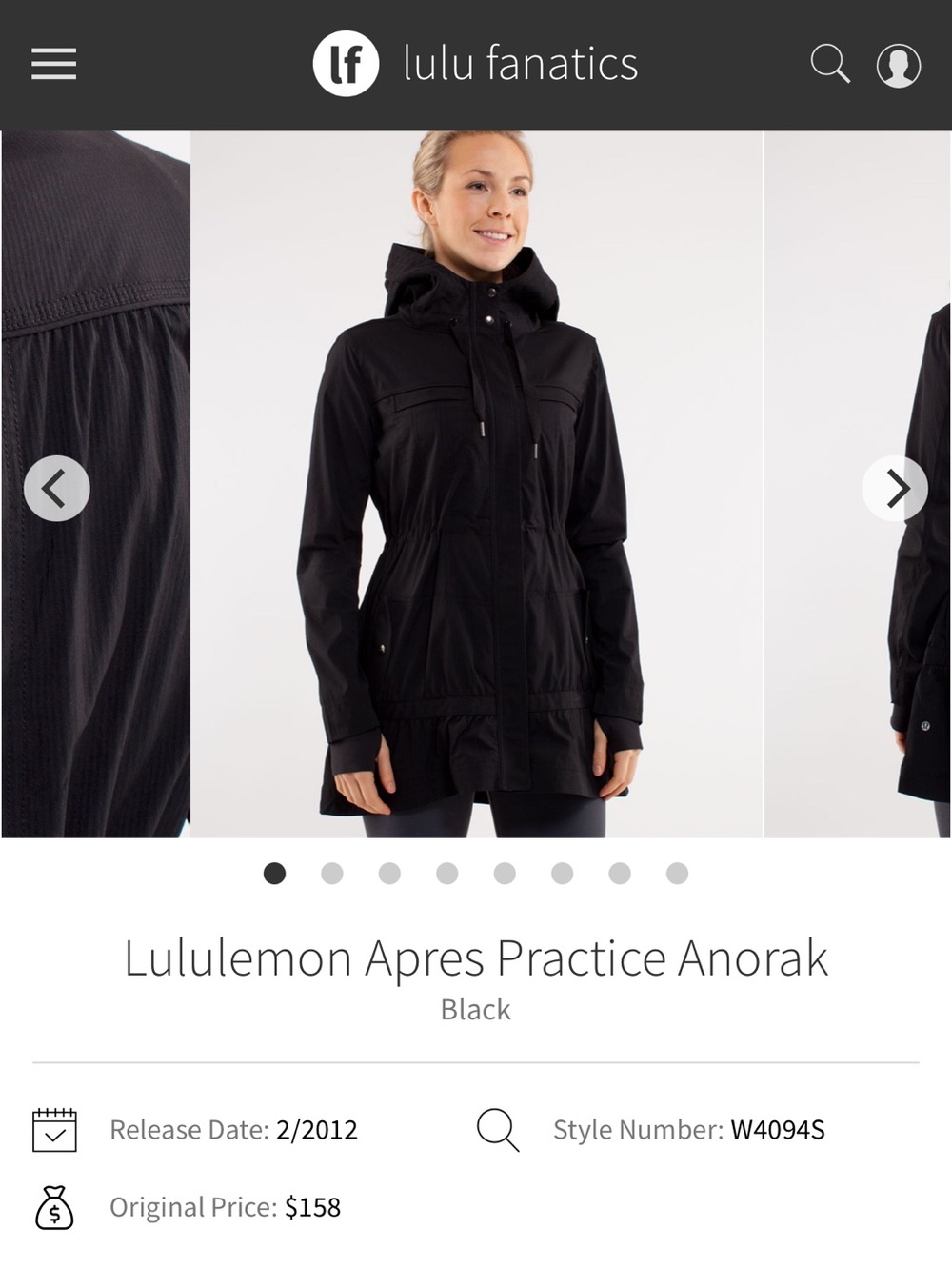 Lululemon Apres Practice Anorak Jacket